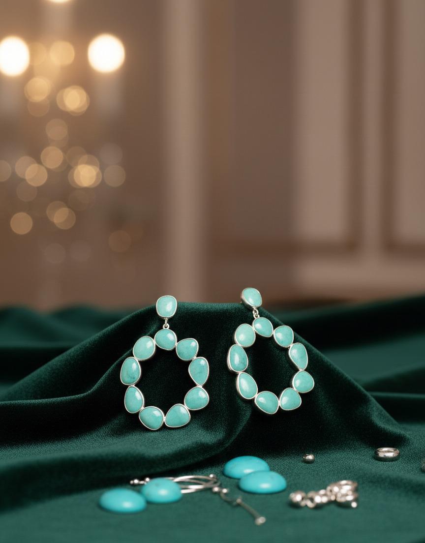 Frioza quartz earrings