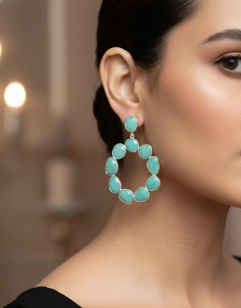 Frioza quartz earrings