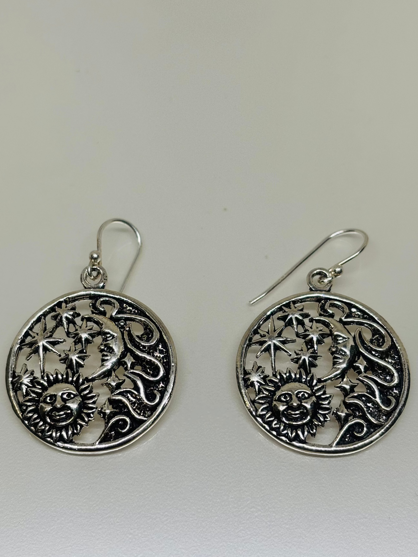 Silver circular Earring