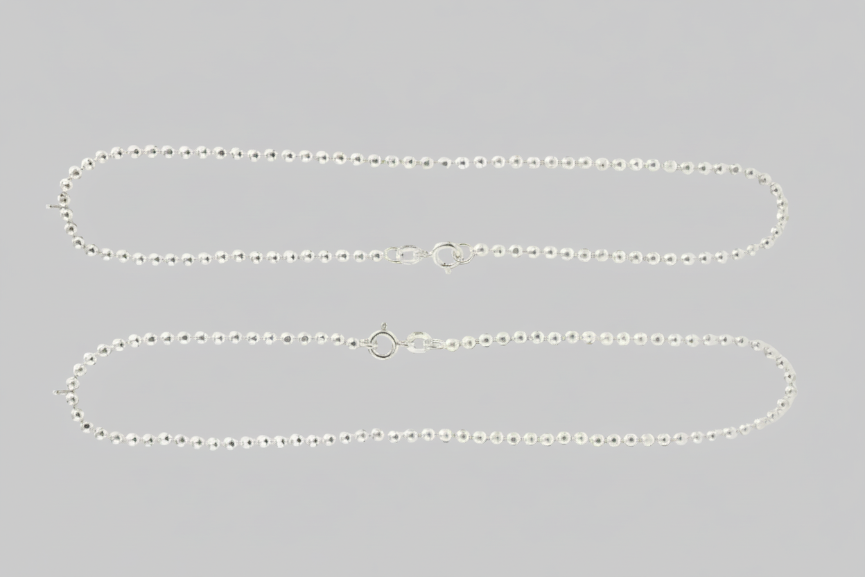 Bindu 925 Silver Payal.