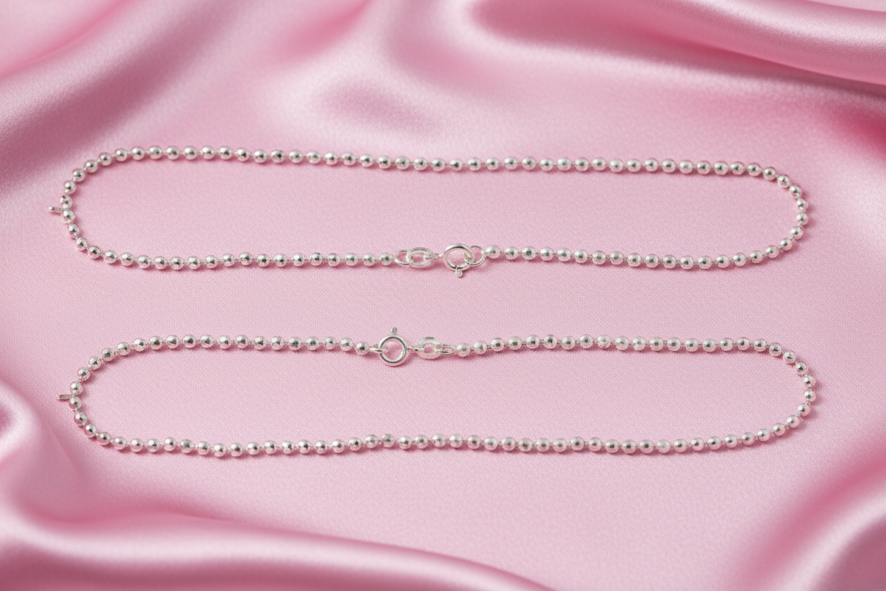Bindu 925 Silver Payal.