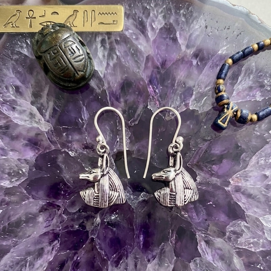 The Anubis Guardian Earrings