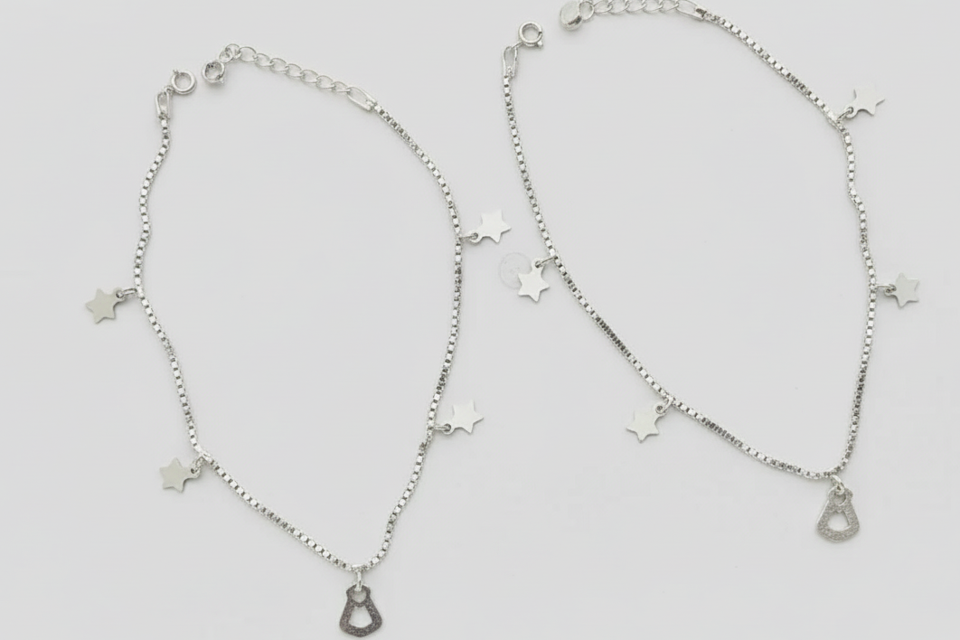 Nakshatra-Sutra (Thread of Stars) Silver Payal.