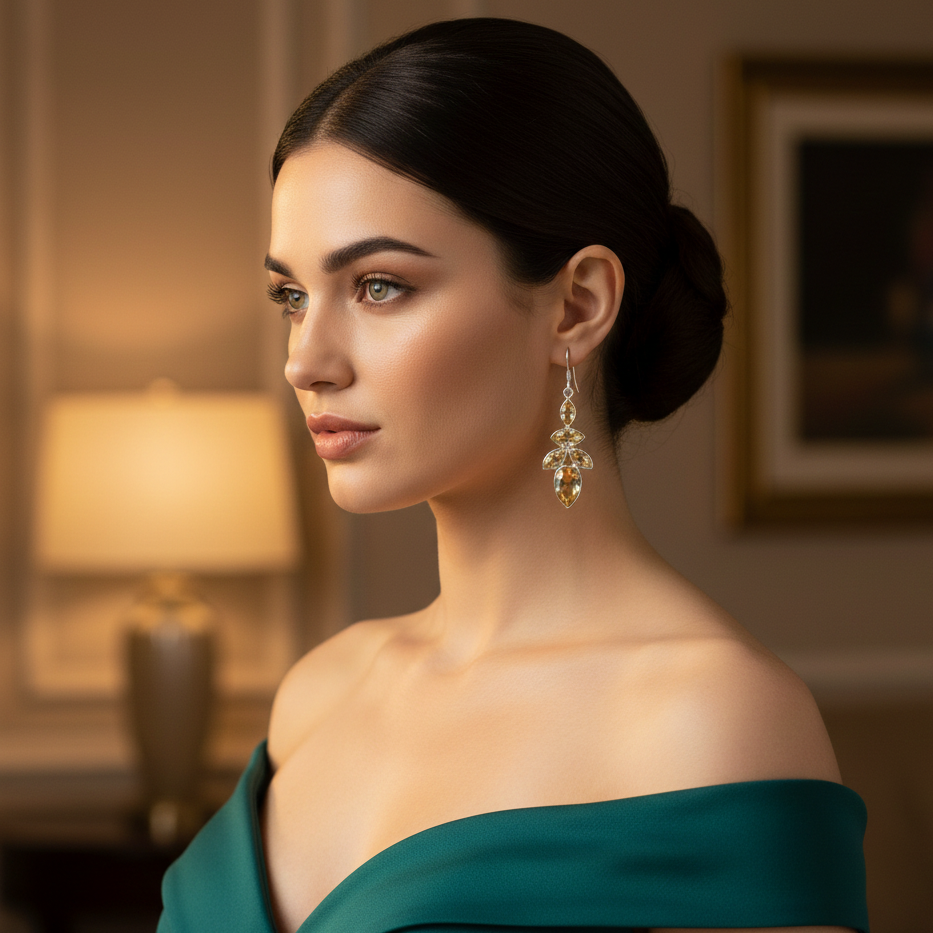 Avni Citrine Radiance Tiered Drops 1260245]