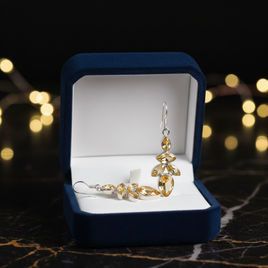 Avni Citrine Radiance Tiered Drops 1260245]