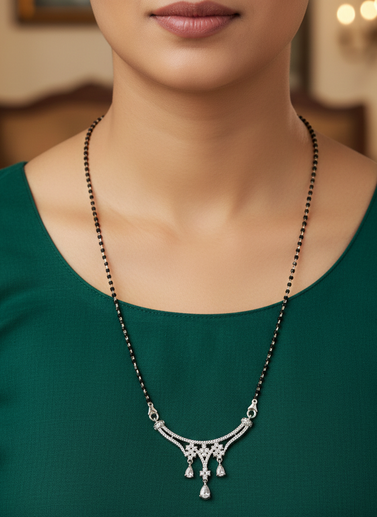 Nitya Modern 925 Silver Mangalsutra