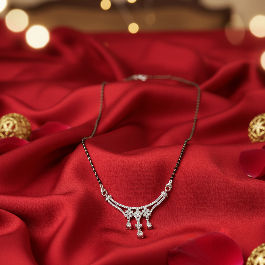 Nitya Modern 925 Silver Mangalsutra