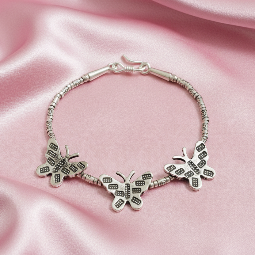 Titli Silver Heritage Bracelet
