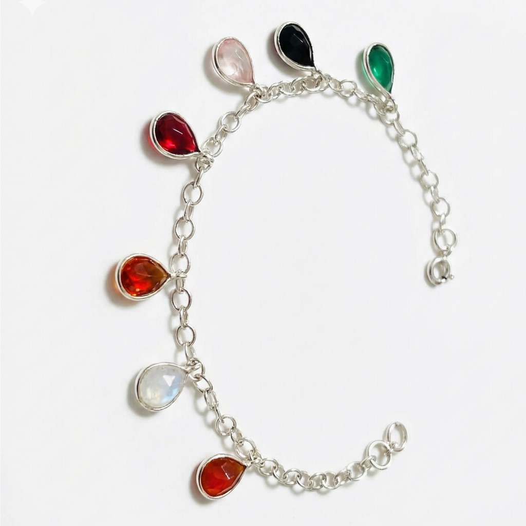 Niyati 925 Silver Bloom Bracelet