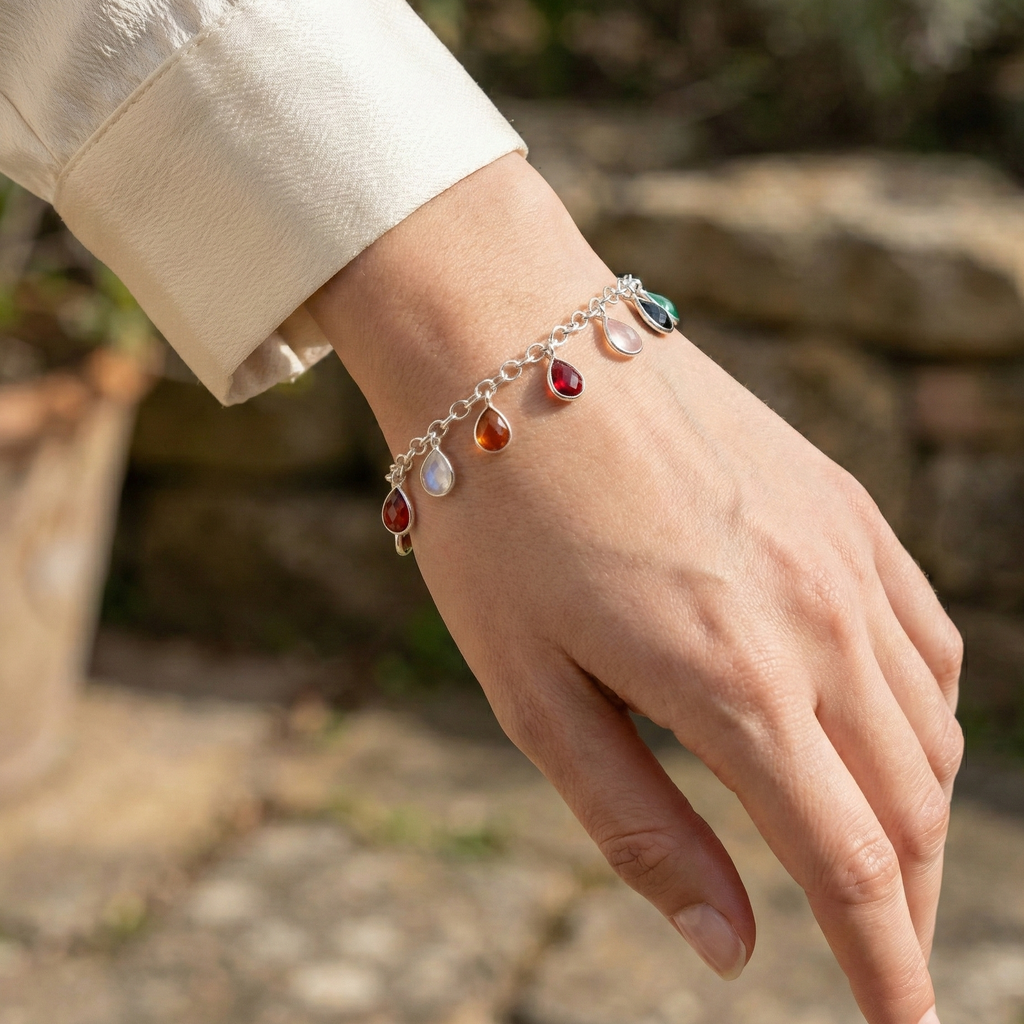 Niyati 925 Silver Bloom Bracelet