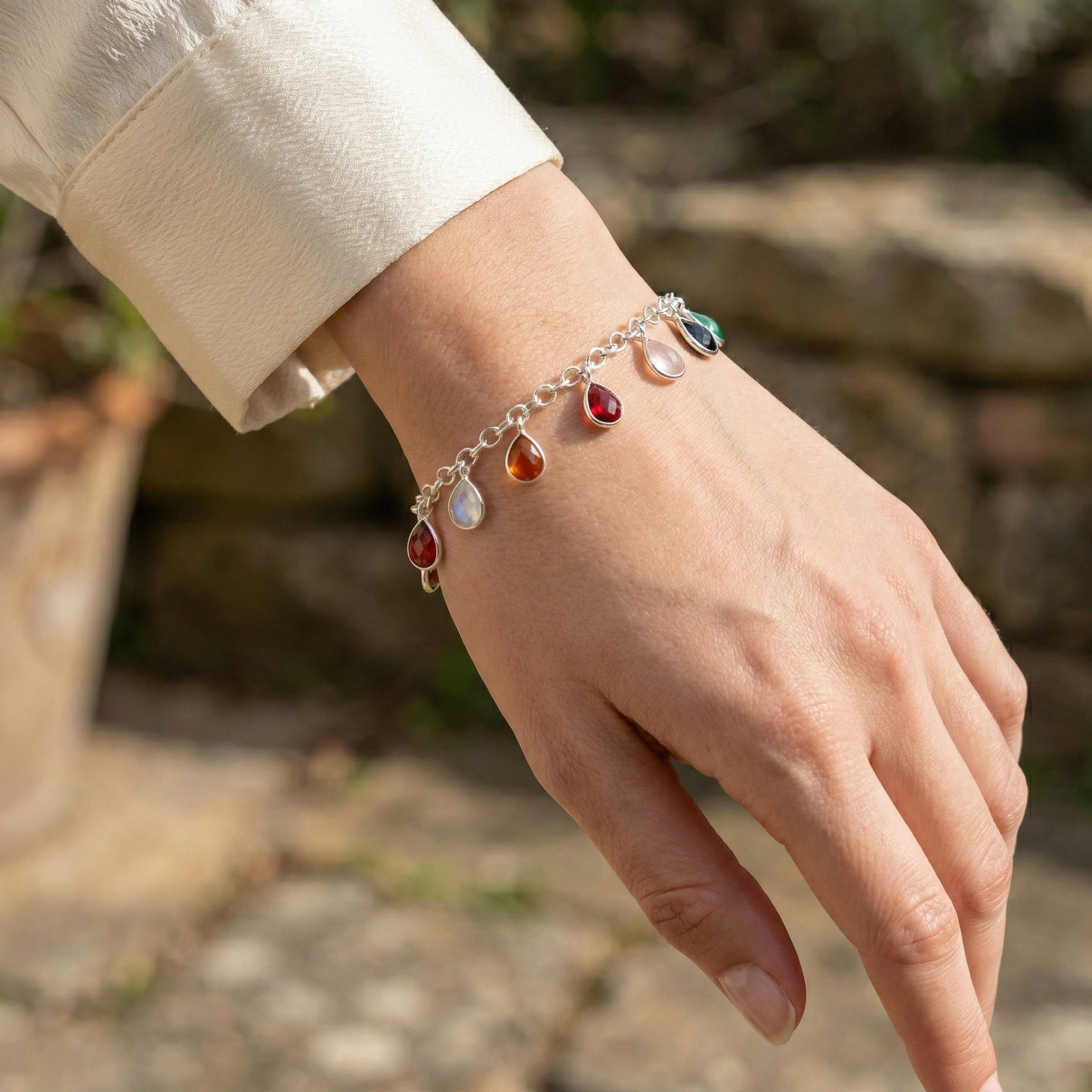 Niyati 925 Silver Bloom Bracelet