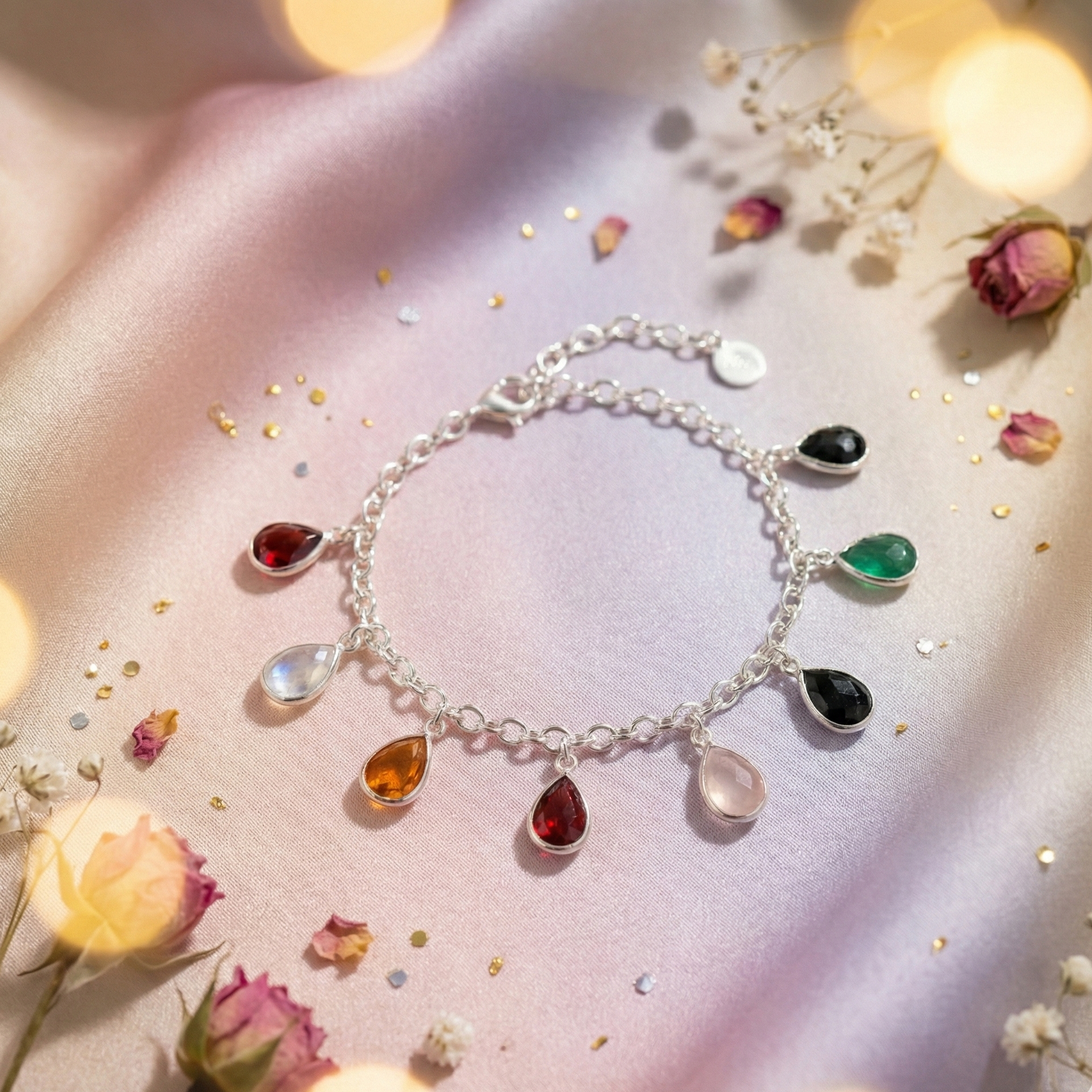 Niyati 925 Silver Bloom Bracelet