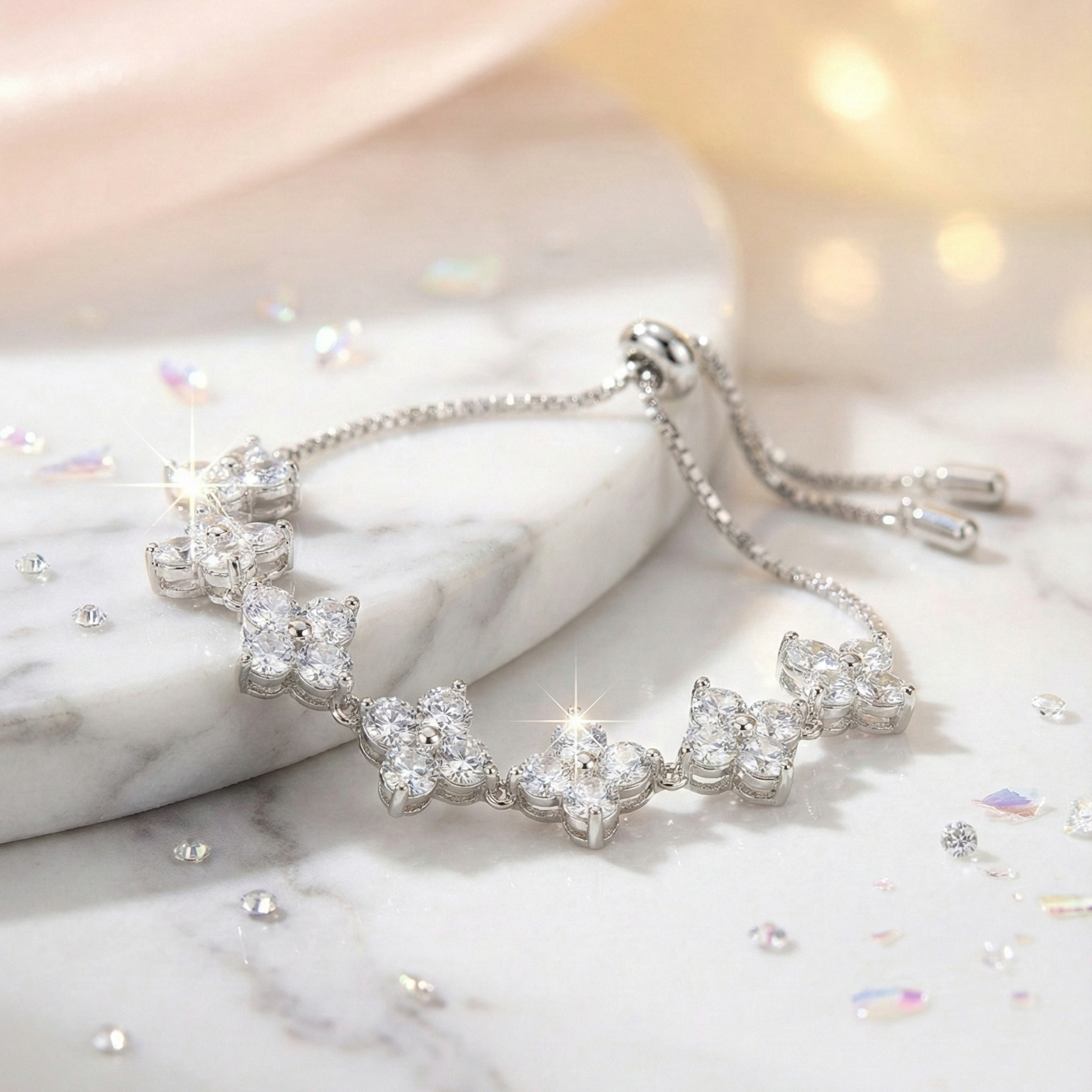 Saubhagya 925 Silver Charm Bracelet