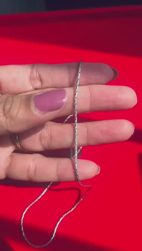 Raj-Kosh (Royal Texture) Silver Chain.