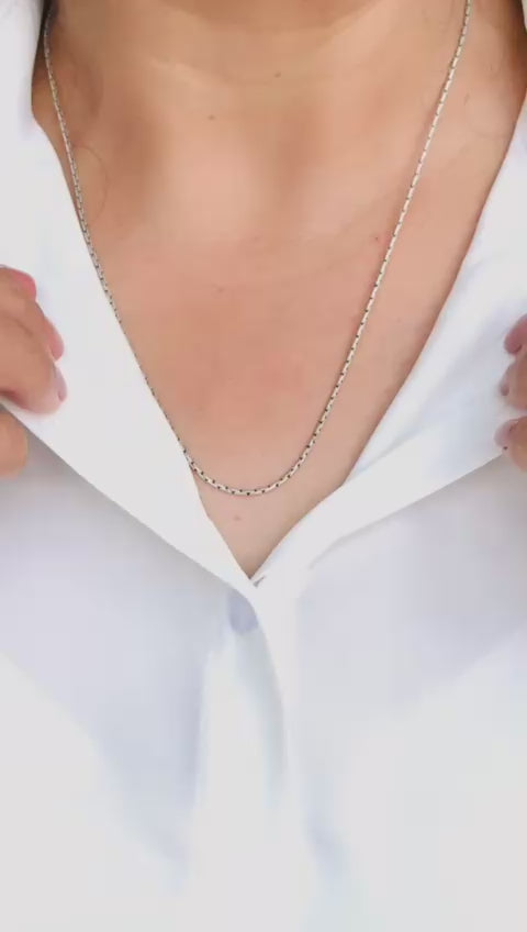 Raj-Kosh (Royal Texture) Silver Chain.